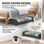 🛏️ Under Bed Storage with Wheels – Large Capacity Organizer Drawer