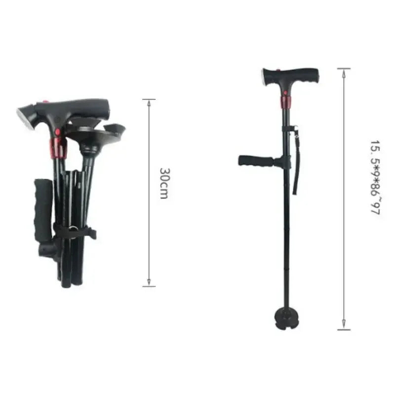 🔥HOT SALE- 49% OFF🎁 LED With alarm Walking Collapsible Telescopic Cane