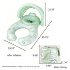 🌞 Infant Seat with Canopy | Inflatable Baby Pool Float with Soft Leg Support and Headrest