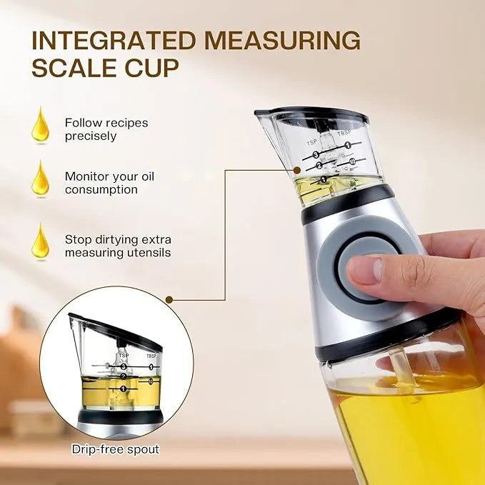 🥄 Multi-Purpose Oil Dispenser Bottle – Measure, Pour & Store with Ease!