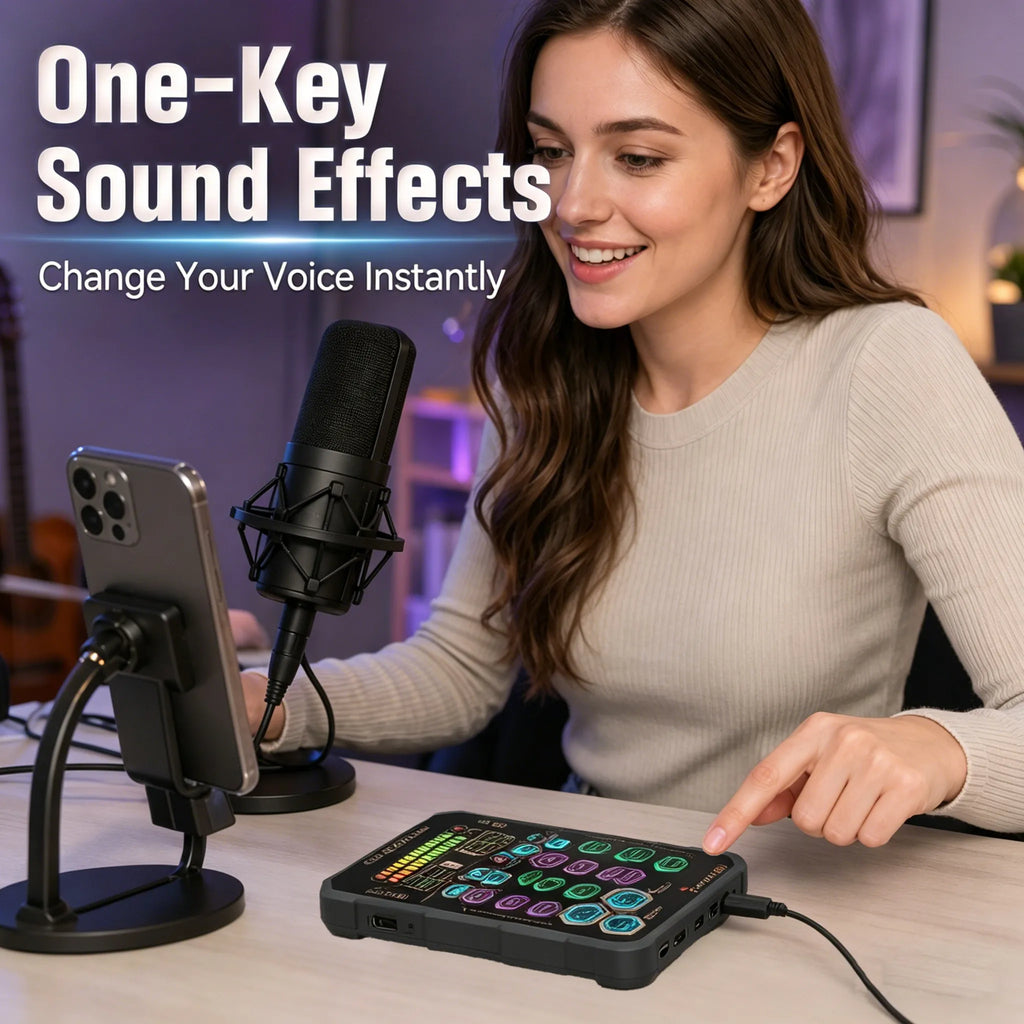 🎤Live Sound Card – Portable Voice Changer