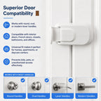 The Snap-On Door Lock Kids Can't Reach or Defeat – No Tools or Adhesives Required