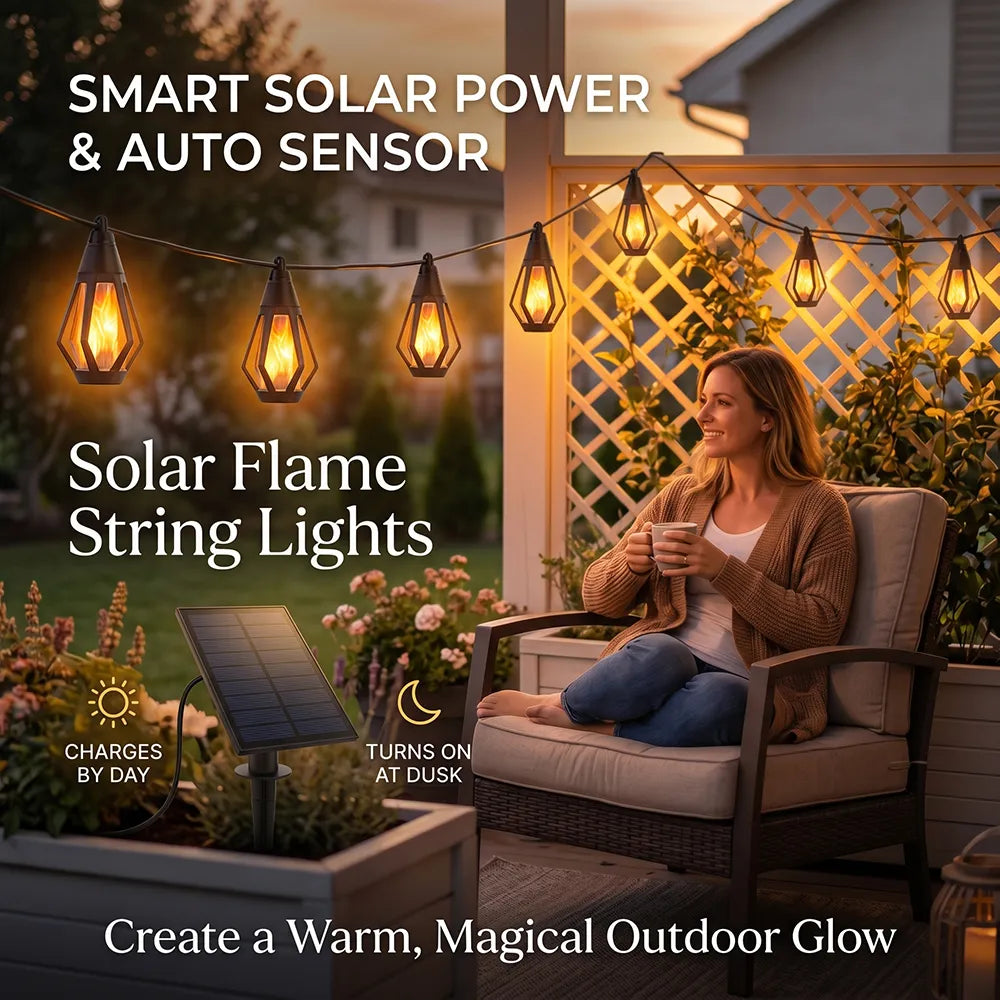 ✨ Solar Flame String Lights