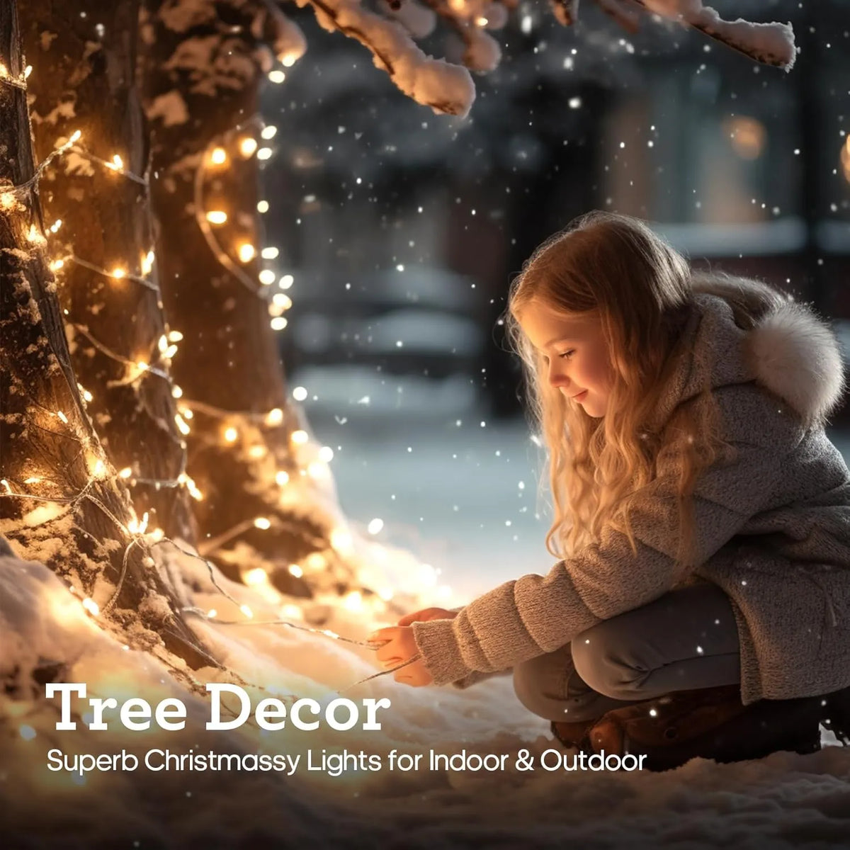 🎄 600 LED Christmas Fairy String Lights & ICY Glass Drop Ornaments