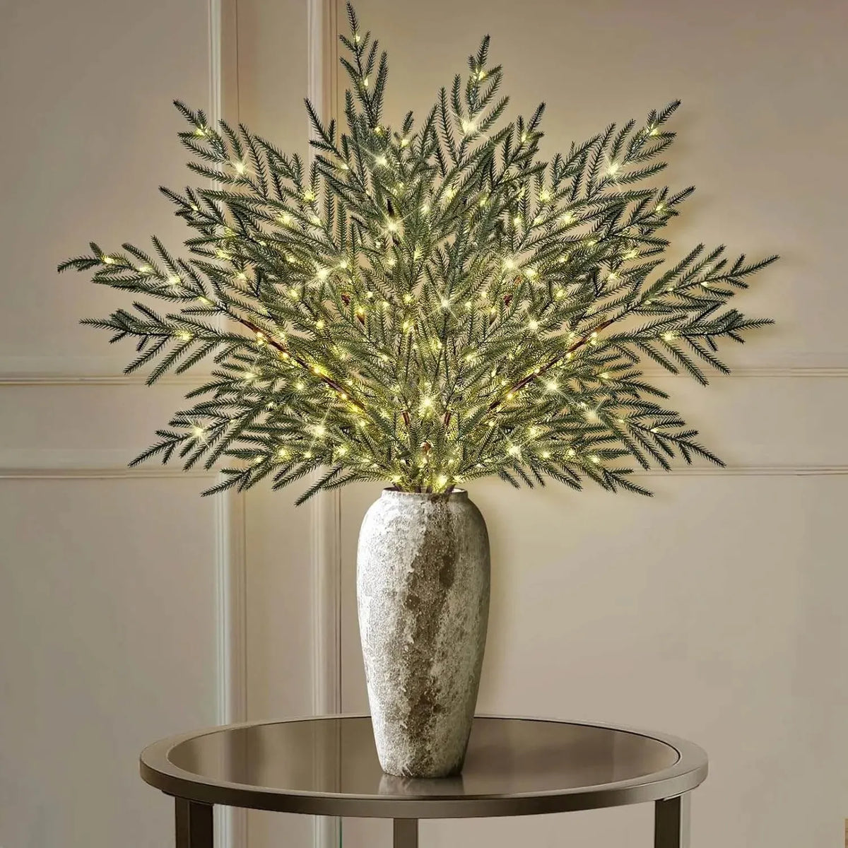 🎄 32" Christmas Lighted Norfolk Pine Branches