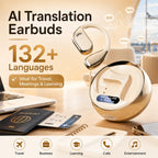🎧 M76 AI Real-Time Language Translation Earbuds 🌍