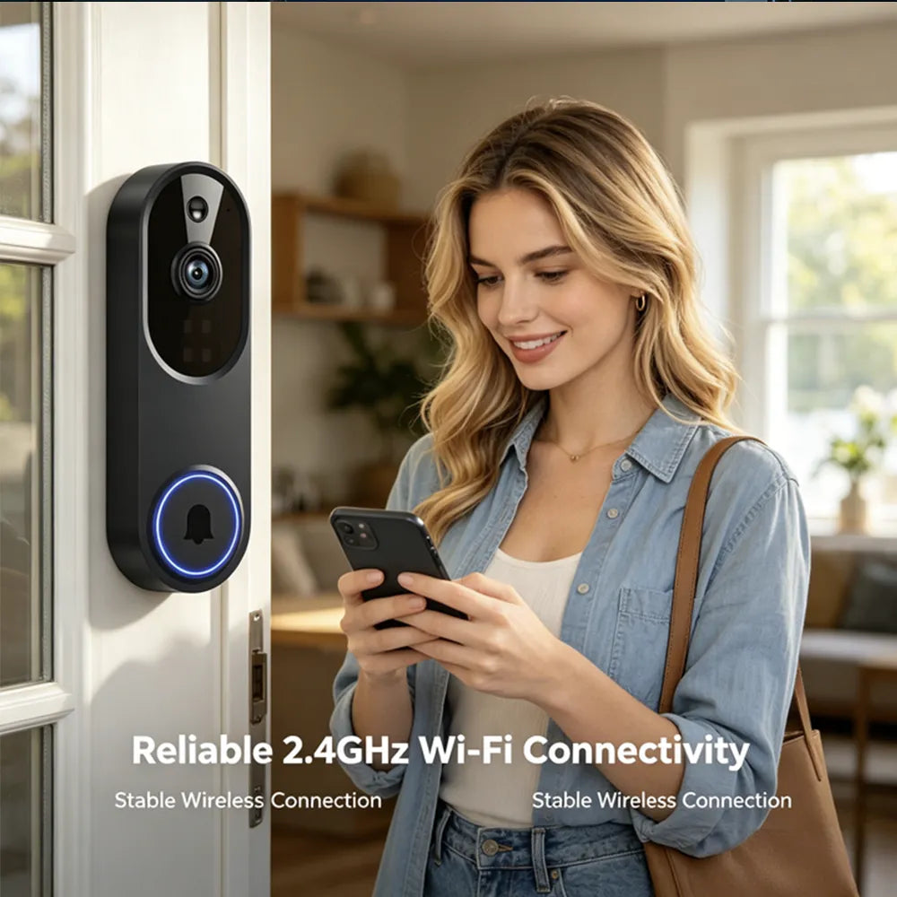 🚪 Smart 1080P Wi-Fi Video Doorbell Camera