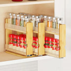 🌿 Bamboo Pull-Out Spice Rack