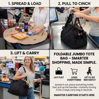 🛒 Foldable Jumbo Tote Bag – Smarter Shopping, Made Simple
