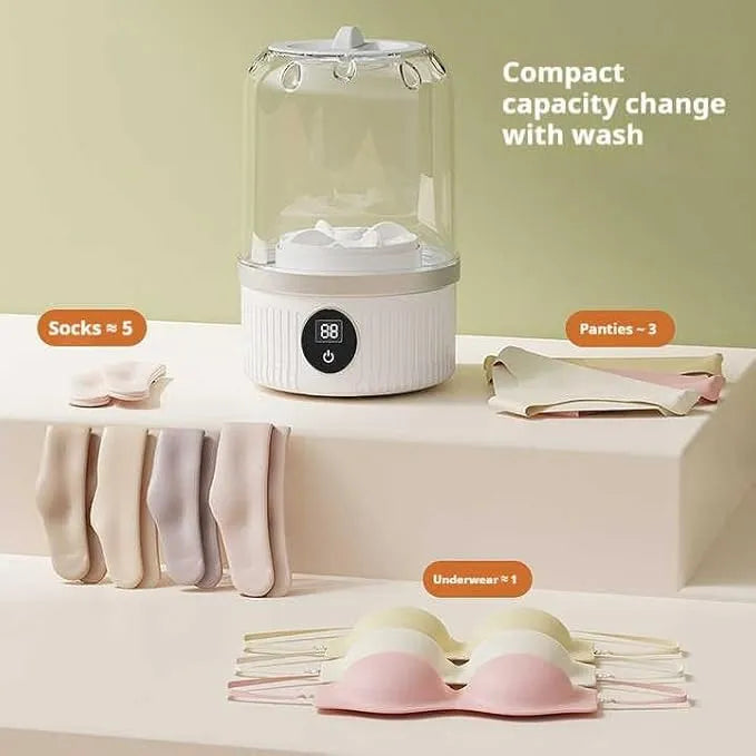 Mini Portable Underwear Washer - Ultrasonic Cleaning for Your Delicates