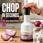 Press-Down Enclosed Food Chopper