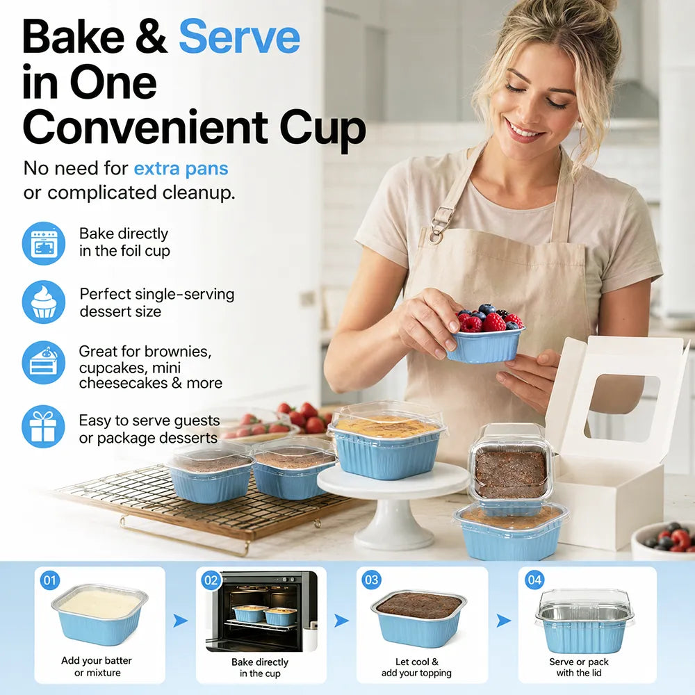 🧁✨Mini Cake Molds with Lids