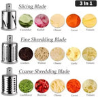 Hand Crank Rotary Mandoline Slicer