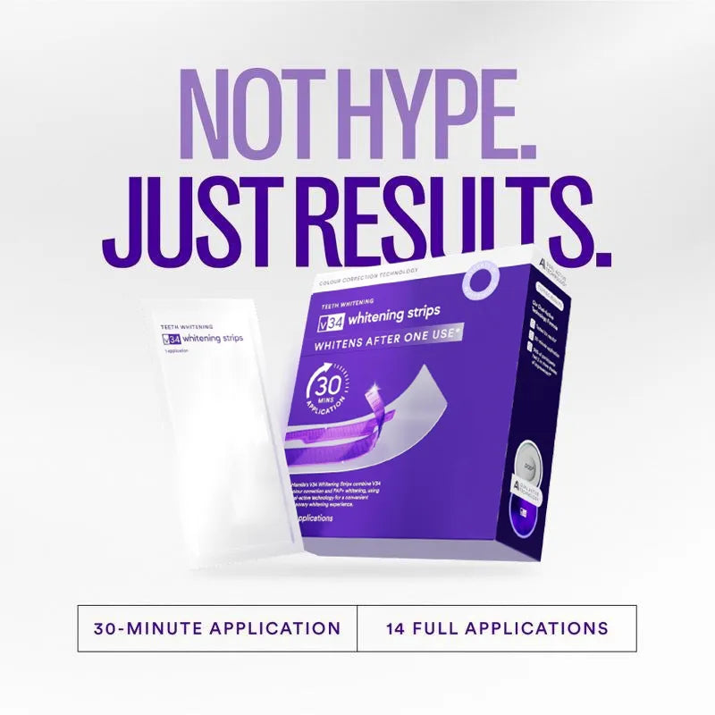 ✨ Advanced Purple Whitening Strips