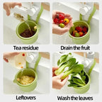 Hanging Sink Drain Basket with Bottom Release – Multi-Purpose Kitchen Strainer for Leftovers, Fruits, Tea & Cleaning Tools