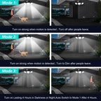 "Ultra-Bright 210 LED Solar Motion Sensor Light – 1000LM, 3 Adjustable Heads, Remote Control, IP44 Waterproof for Outdoor Security"
