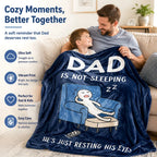 🛋️ Dad's "Not Sleeping" Blanket — Funny, Cozy, & Heartwarming Gift 🎁