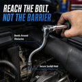 Flexible Socket Extension Bar for Tight-Space Repairs