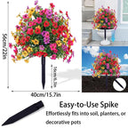 Outdoor artificial flower decoration