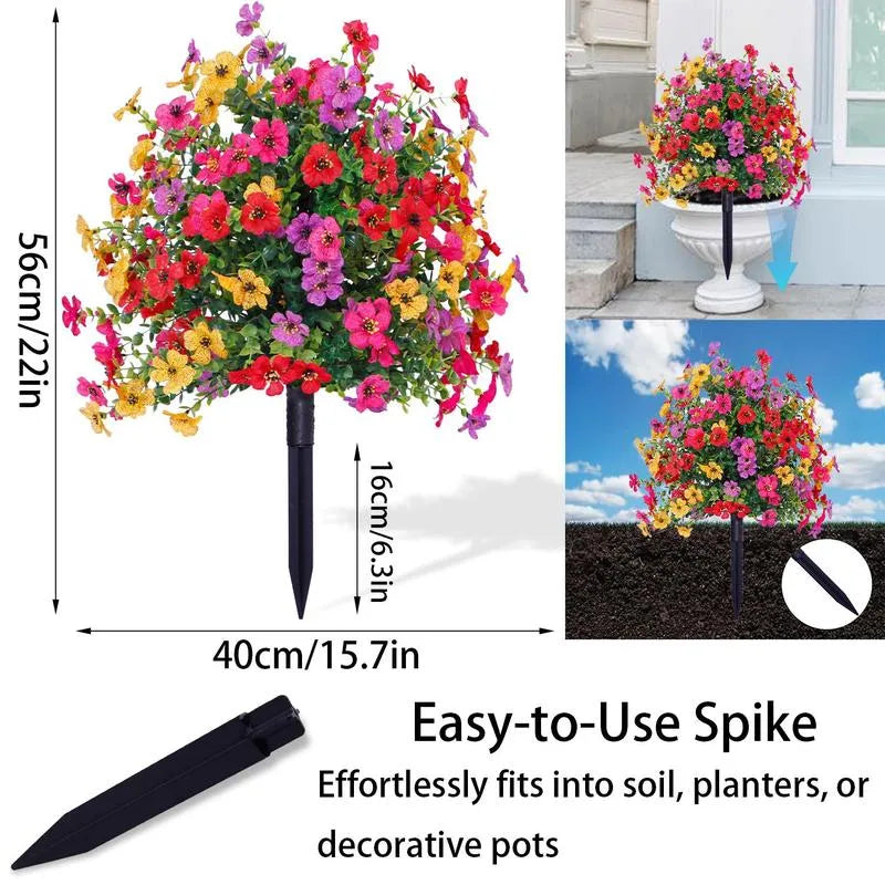 Outdoor artificial flower decoration