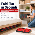 Collapsible Storage Basket – Foldable, Large Capacity, Heavy-Duty PP Plastic