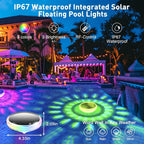 🌈 Solar Floating Pool Light – Remote-Controled RGB Waterproof Pool Light