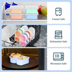 🥗Reusable Silicone Snack Box – Double Compartment Mini Food Storage Container