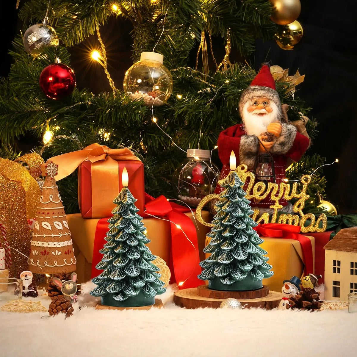 Christmas Tree Flameless LED Candle
