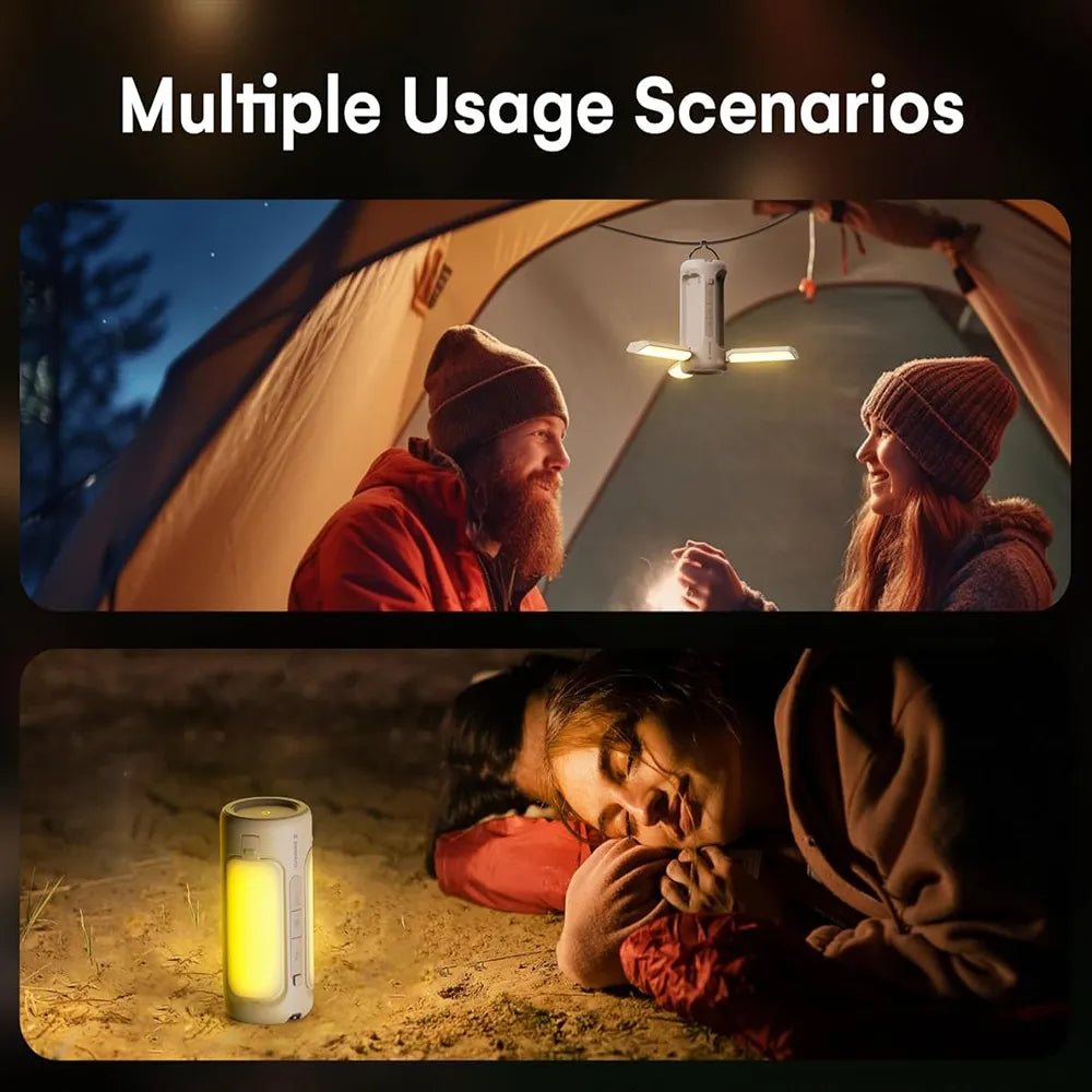 🔦 Rechargeable LED Camping Lantern & Power Bank