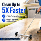 🚿4000 PSI High-Pressure Water Broom – Driveway, Patio & Undercarriage Cleaning Brush