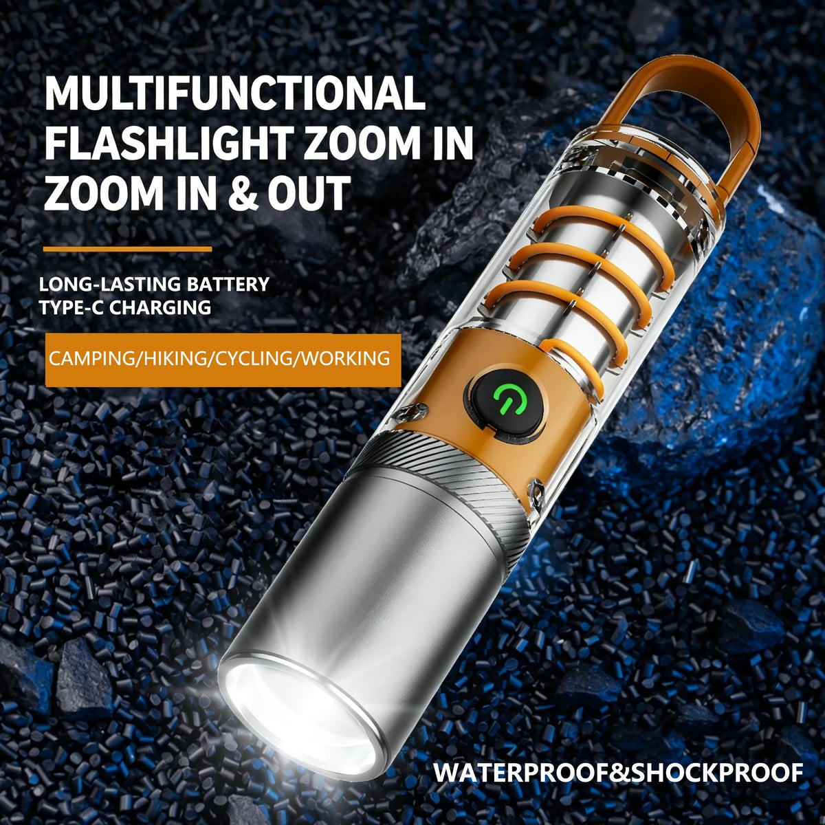 🔦Mini Laser Flashlight — Portable Multi-Function Outdoor Light