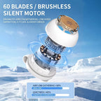 ❄️ Portable Silent Mini Bladeless Clip-On Fan