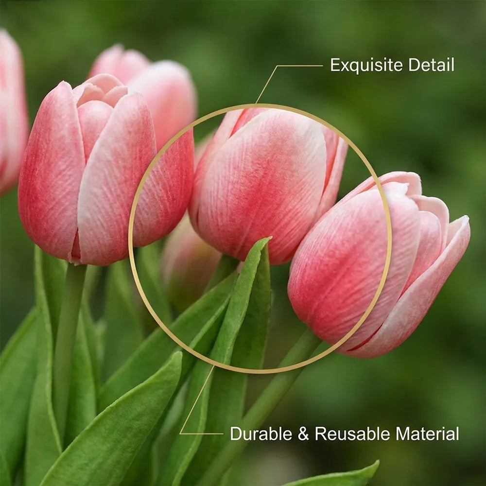 🌷 Lifelike Tulip Bouquet Décor for Every Space