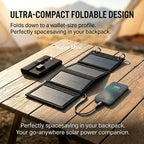 ☀️ Foldable 10W Solar Charger Panel with USB Output