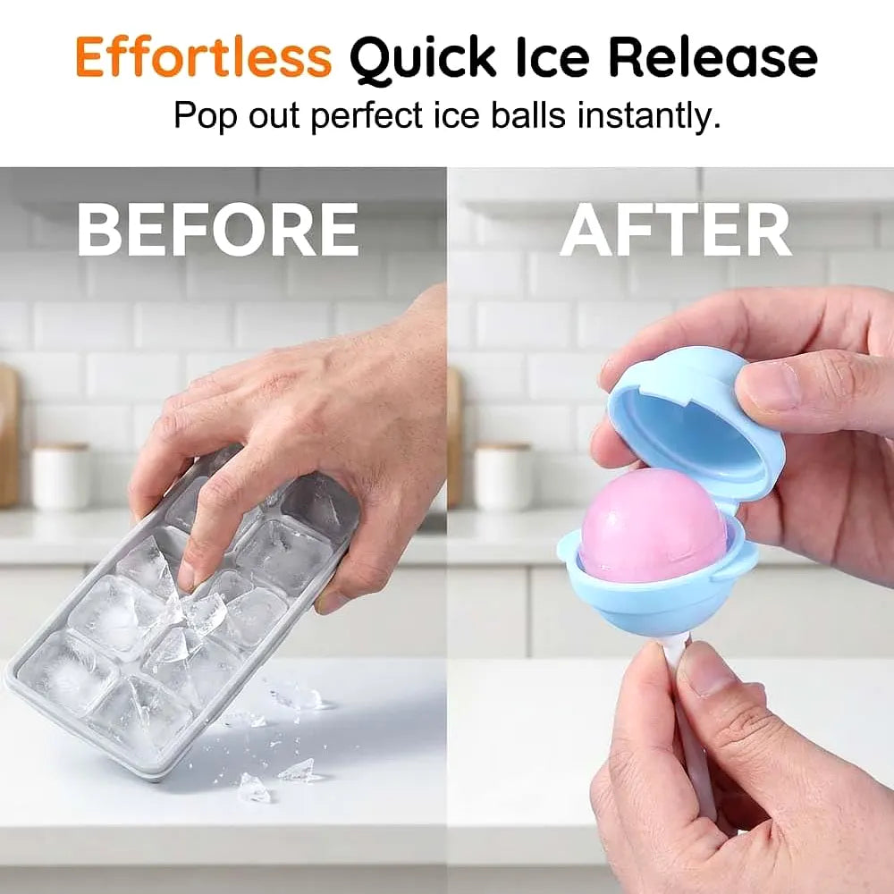 🍭 Silicone Lollipop Ice Cream Mold Set – DIY Reusable Popsicle Maker