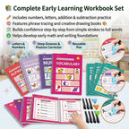 ✏️📚 Writing Workbook Set for Kids Ages 3–8