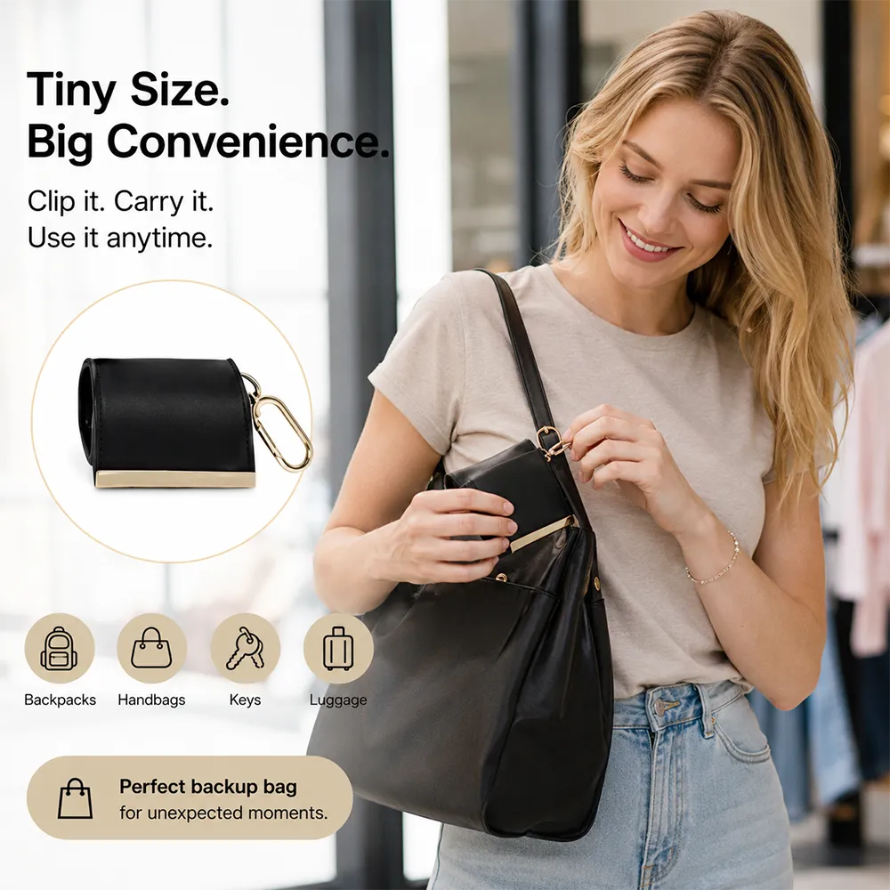 Portable Foldable Keychain Tote Bag