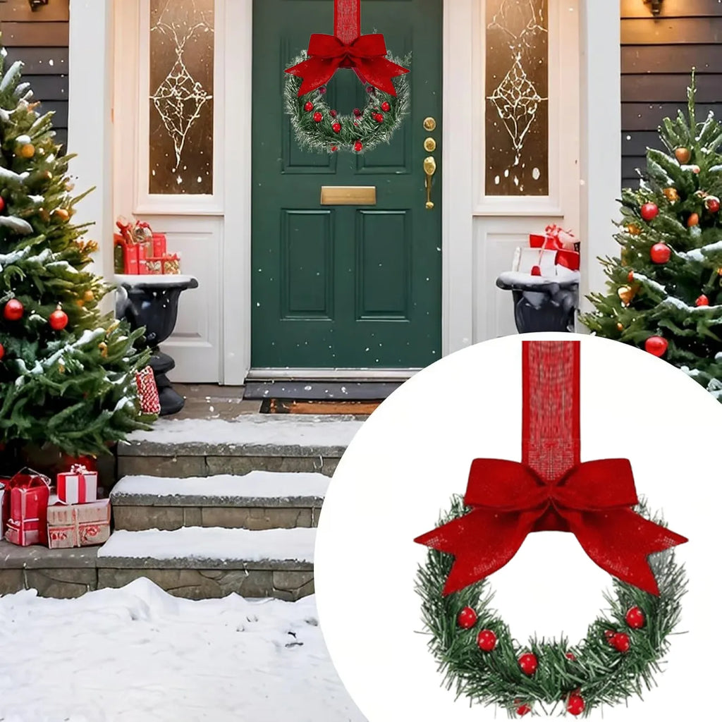 🎄 Versatile Mini Christmas Wreaths – Perfect Festive Decor for Every Corner!