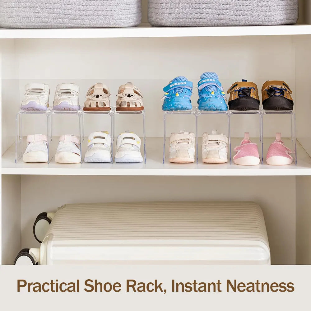 👶 Transparent Kids Shoe Organizer Rack