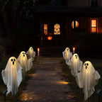Solar-Powered Floating Ghost Pathway Lights
