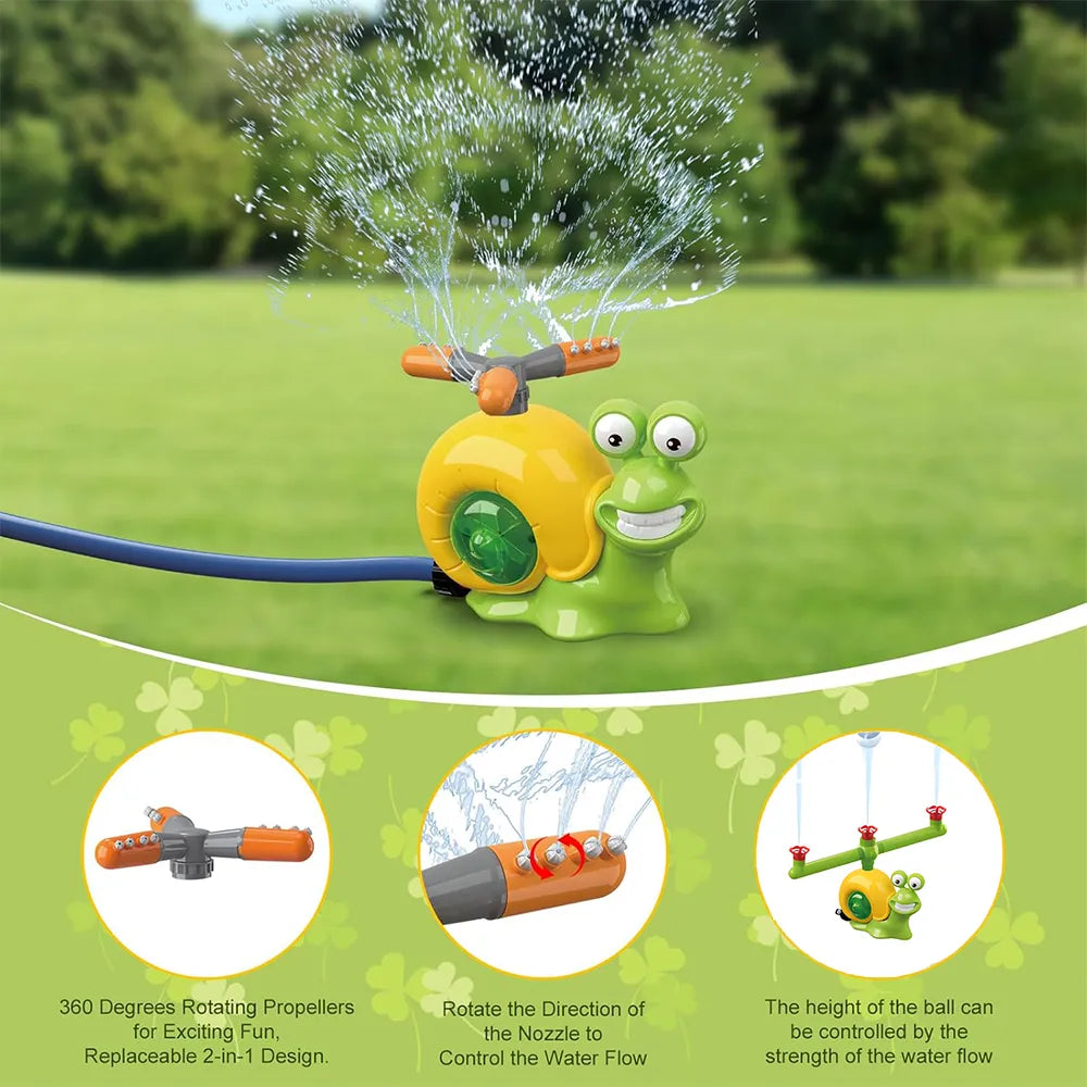 🐌 2-in-1 Snail Sprinkler Baseball Toy for Kids
