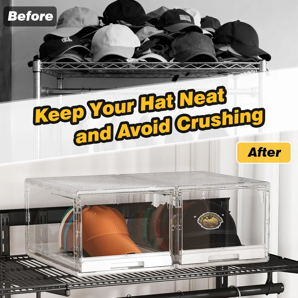 🧢 Premium Stackable Hat Storage Organizer