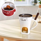 🍫 Chocolate Fondue Mug with Fork