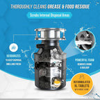 Garbage Disposal Cleaner and Deodorizer Tablets – 24 Count 🍊