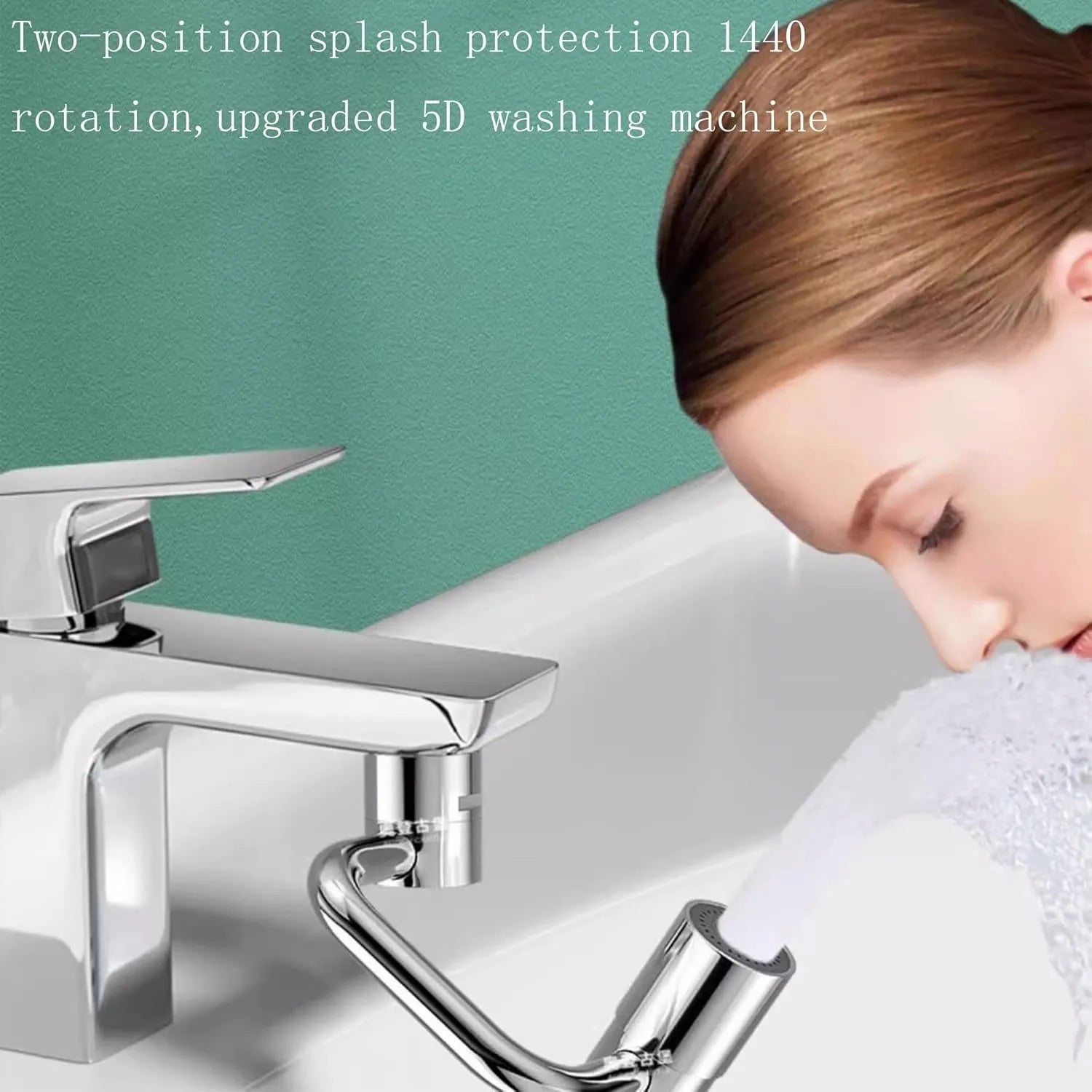 Upgrade Your Sink Experience with the 360° Rotating U Shaped Faucet Extender 🚰