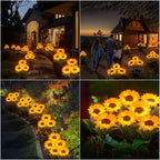 🌻Pre-Mother's Day Promotion 40% Off-- Waterproof  Solar Sunflower Lamp(1Head/3Head)