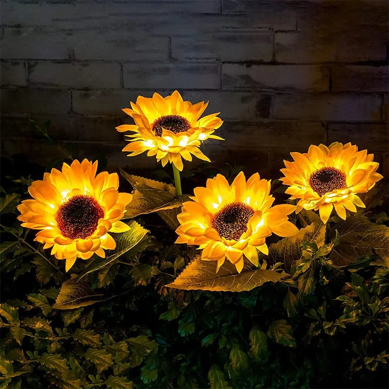 🌻Pre-Mother's Day Promotion 40% Off-- Waterproof  Solar Sunflower Lamp(1Head/3Head)