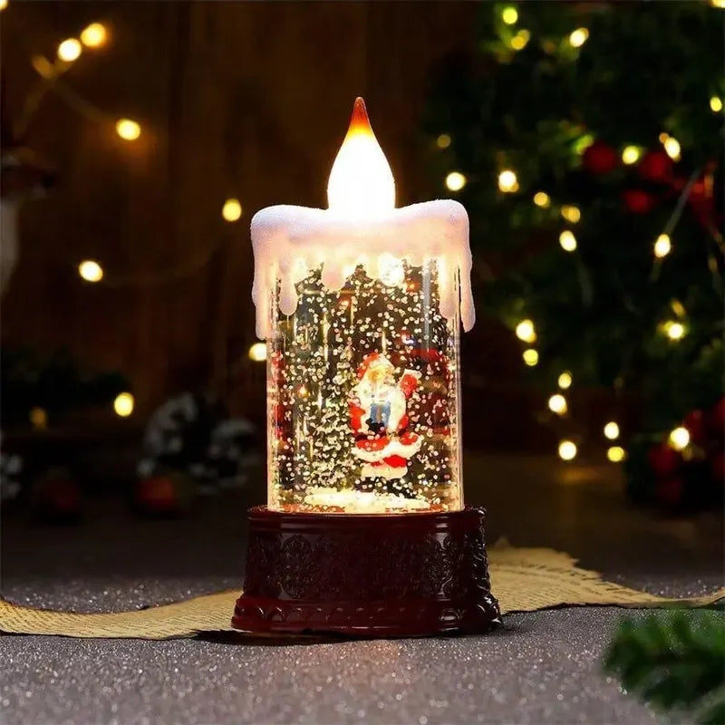 ✨ Christmas Water Candle Lamp – Festive Light & Holiday Centerpiece
