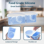 🥗Reusable Silicone Snack Box – Double Compartment Mini Food Storage Container