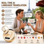 🎧 M76 AI Real-Time Language Translation Earbuds 🌍